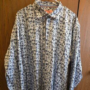 Cotton Nautical Fun Print Button-Down